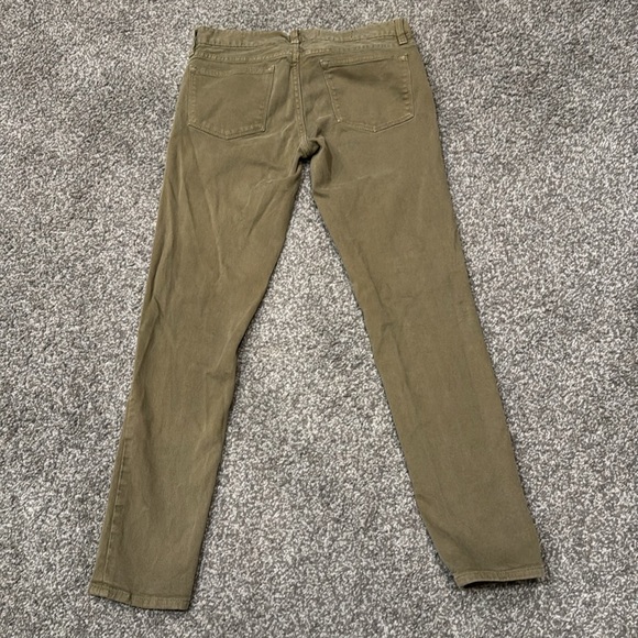 J. Crew Toothpick jeans. Womens size 26. Olive - Picture 4 of 5